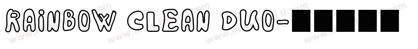 Rainbow Clean Duo字体转换
